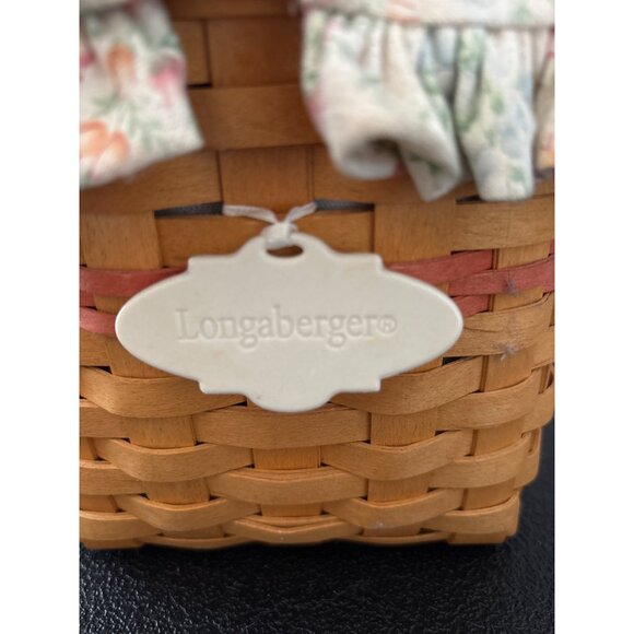 Longaberger Handcrafted Mothers Day Basket with Fabric liner, Insert and Tag - Picture 7 of 16